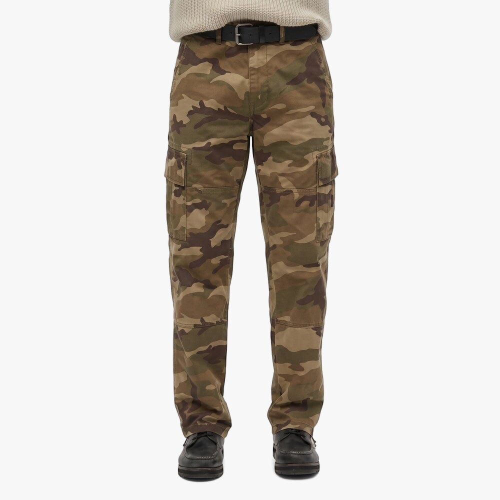 Superdry Mens Baggy Cargo Pants Woodland Camo | Superdy