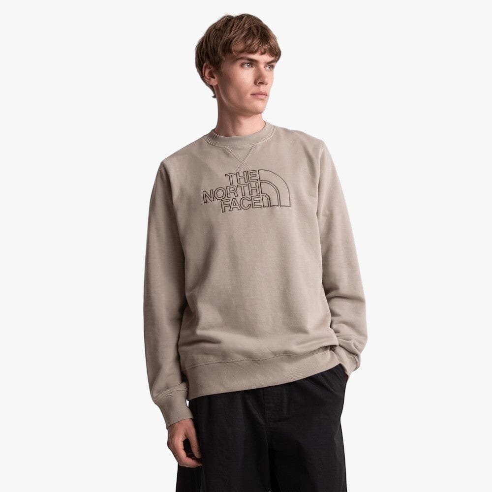 The North Face Mens Drew Peak Light Sweater Stone Slab | The North Face