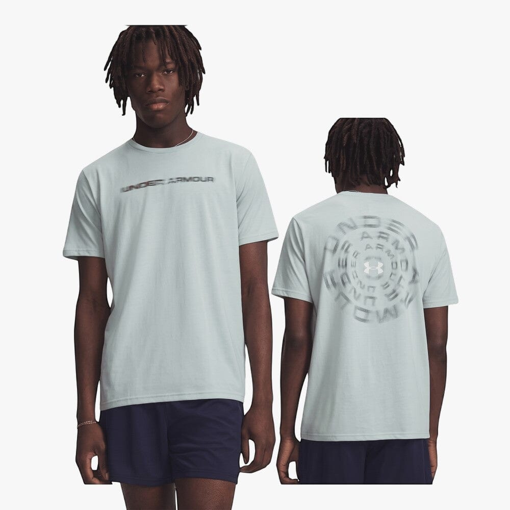 Under Armour Mens Blur Wm Short Sleeve Tee 477 Enamel Blue | Under Armour