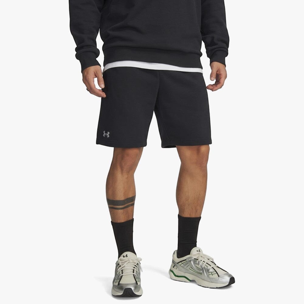 Under Armour Mens Rival Fleece Shorts Black | Under Armour