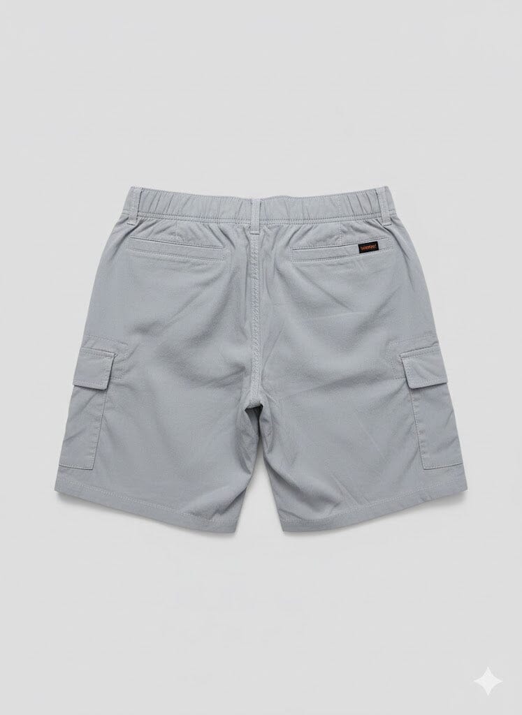 Wearfirst Mens Cargo Tech Shorts Light Grey | Wearfirst