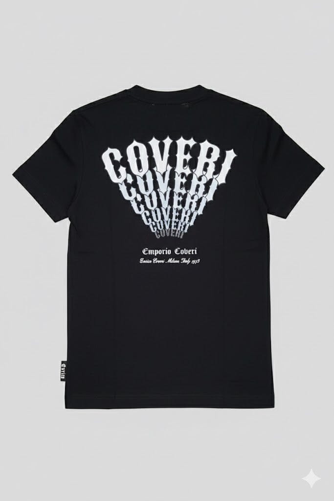 Enrico Coveri Mens Short Sleeve Tee Black | Enrico Coveri