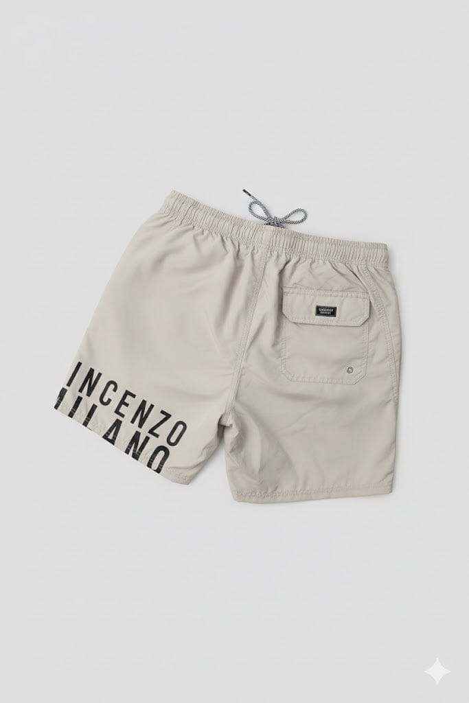 Vincenzo Milano Mens Swim Shorts Beige | Enrico Coveri