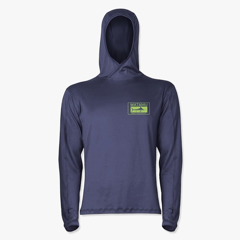 Watamu Mens Performance Hoody Top Navy | Watamu
