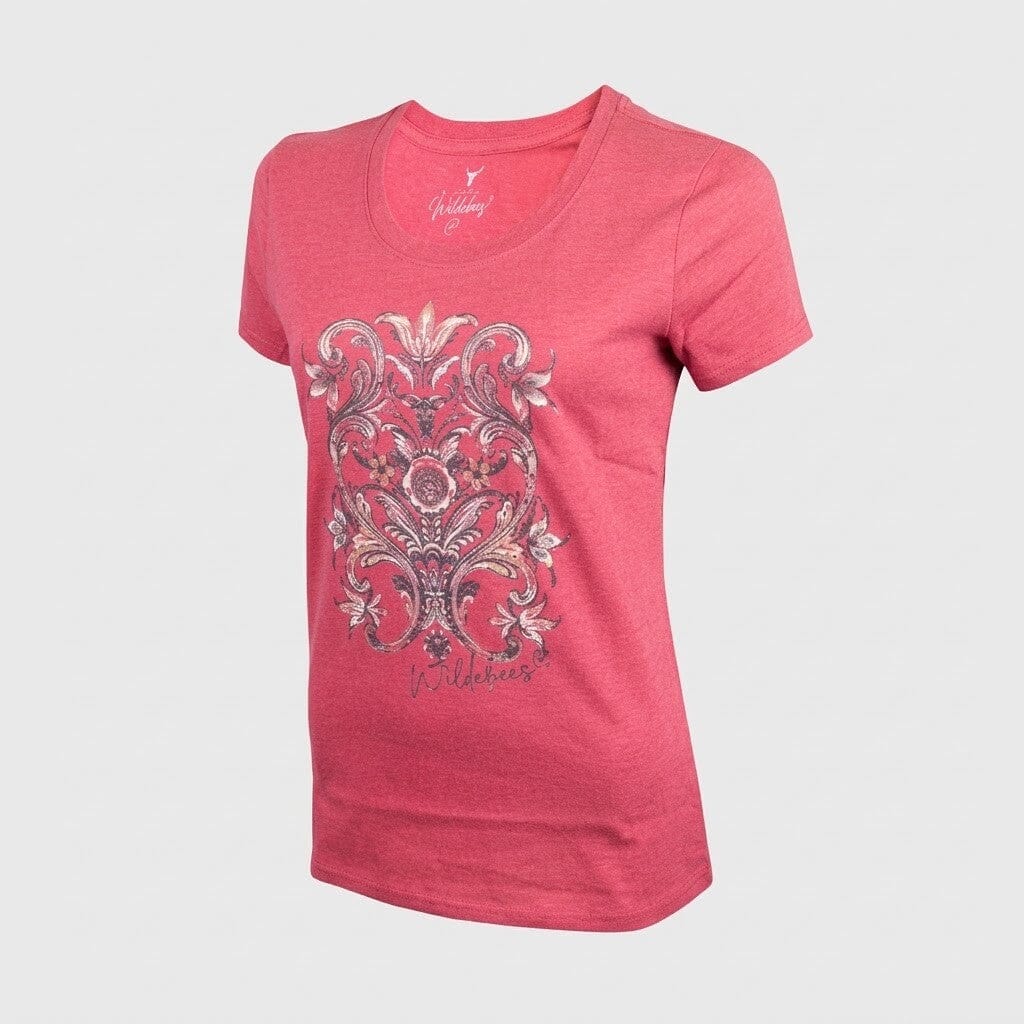 Wildebees Boho Folk Tee Burnt Ruby | Wildebees
