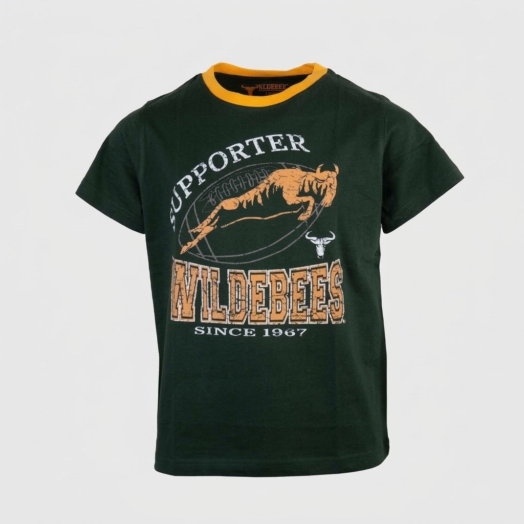 Wildebees Boys Supporter Tee Green