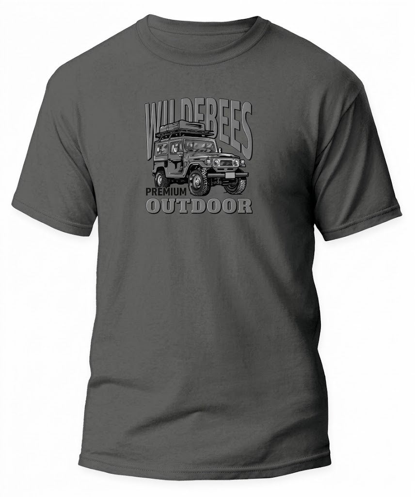 Wildebees Mens 4X4 Adventure Tee Cement