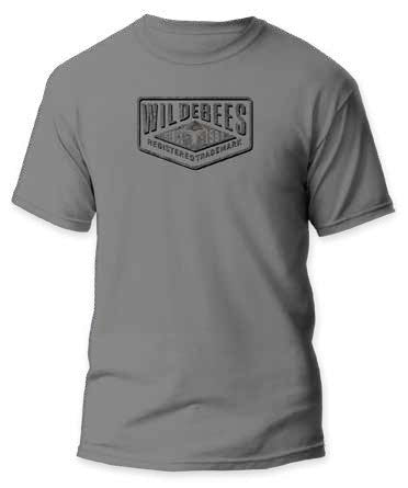 Wildebees Mens Concrete Frame Tee Grey Cement
