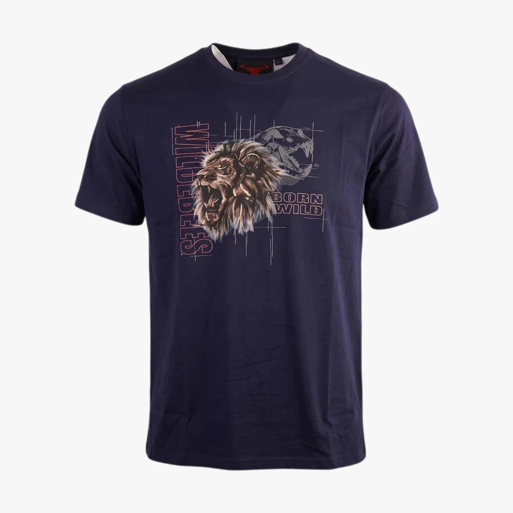 Wildebees Mens Cyber Pride Tee New Navy | Wildebees
