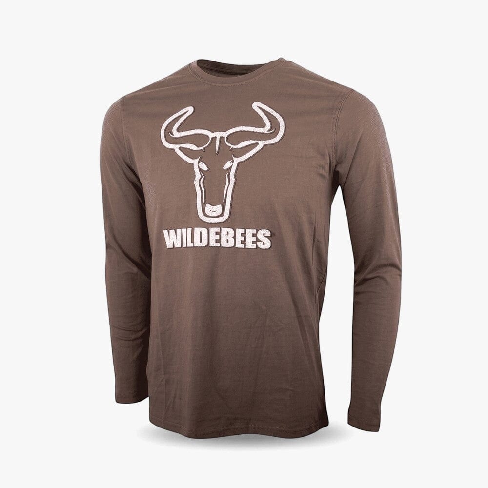 Wildebees Mens Honeycomb Hd Logo Long Sleeve Tee Fatigue | Wildebees