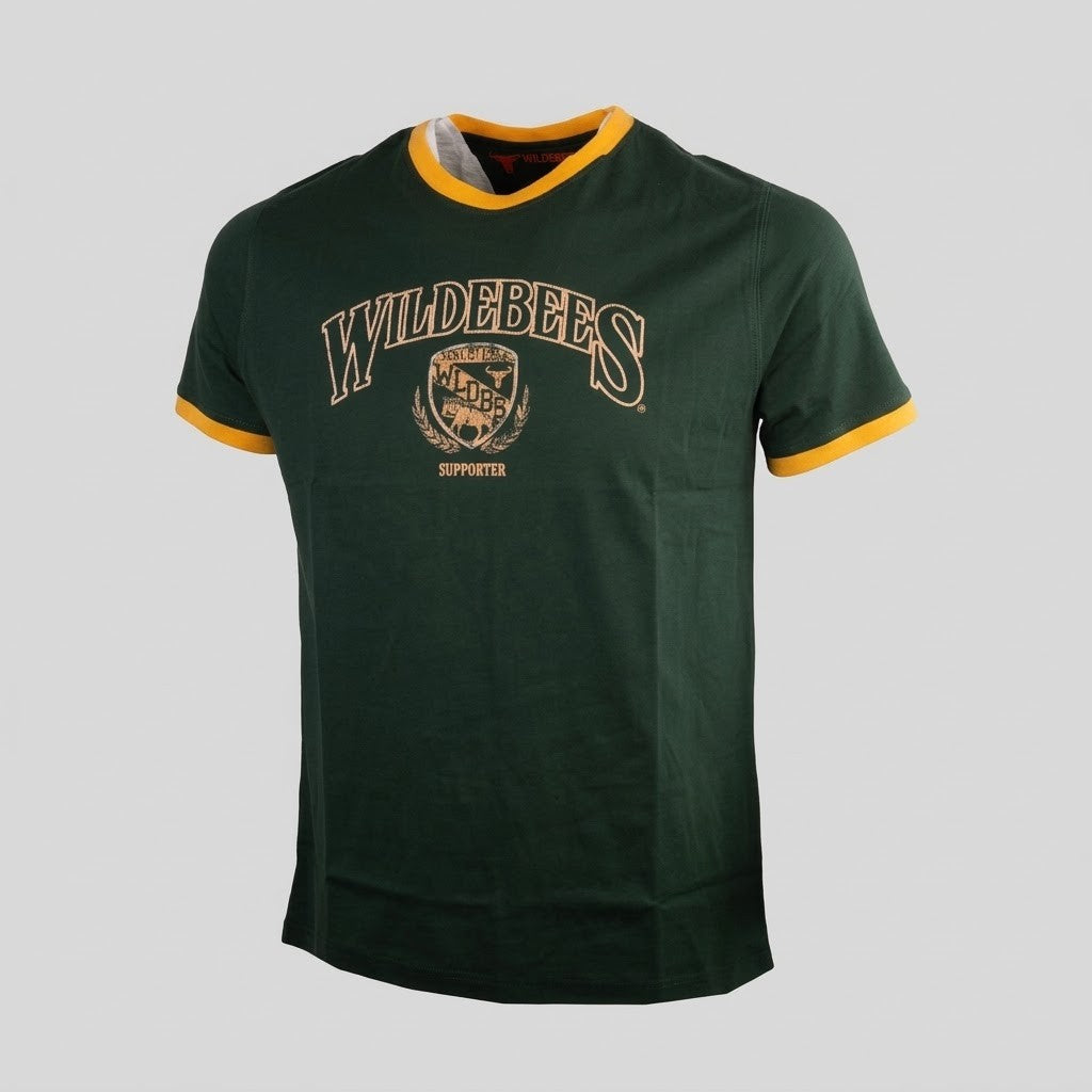 Wildebees Mens Supporter Tee Green