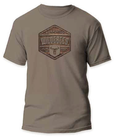 Wildebees Mens Woodlook Tee Desert Sand