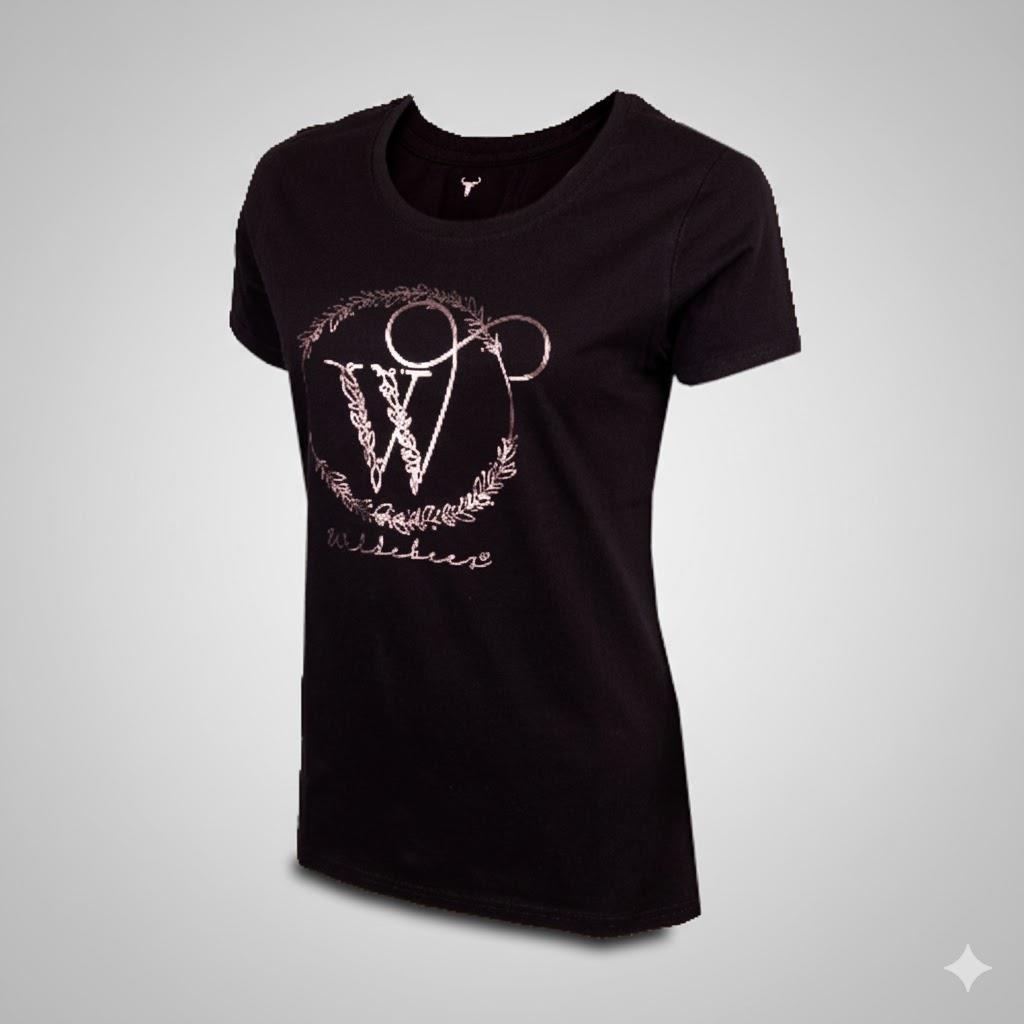 Wildebees Womens Infinity Foil Tee Black