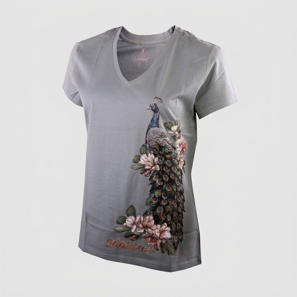 Wildebees Womens Iridescent Short Sleeve Tee Pistachio