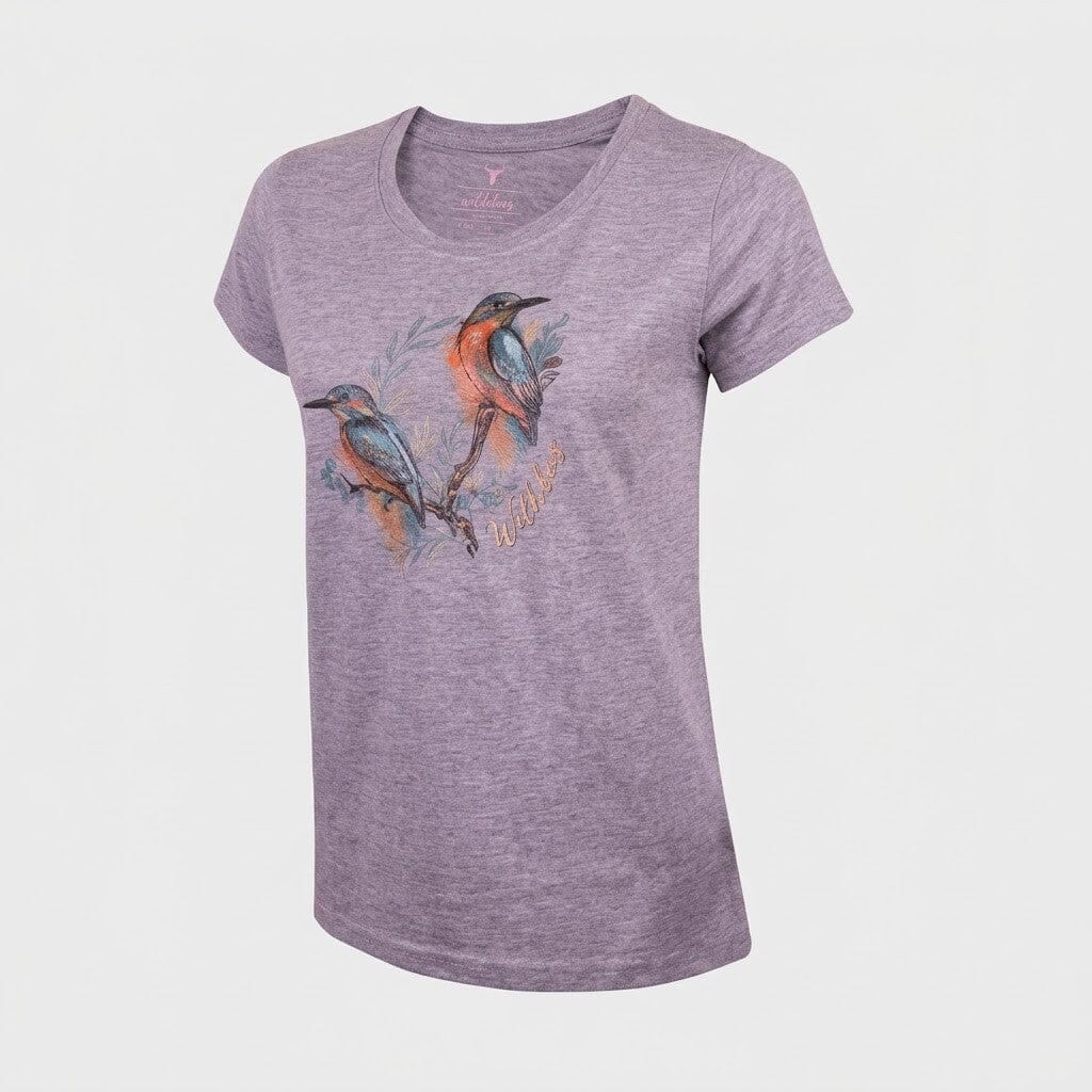 Wildebees Womens Perched Kings Tee Grey Mel | Wildebees