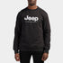 Jeep Mens Core Applique Fleece Crew Sweater Black Jeep