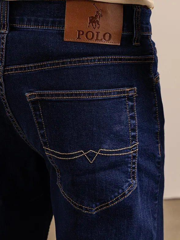 Polo Mens Paul Comfort Fit Relaxed Leg Stretch Denim Indigo | Polo