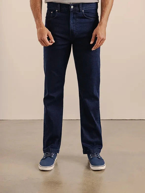 Polo Mens Paul Comfort Fit Relaxed Leg Stretch Denim Blue Black | Polo