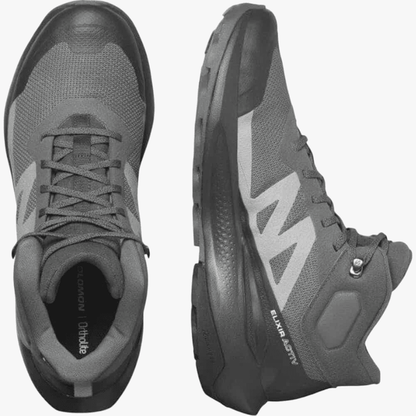 Salomon Mens Elixir Activ Mid Gtx Hiking Boot Magnet Phantom Sharkskin | Salomon