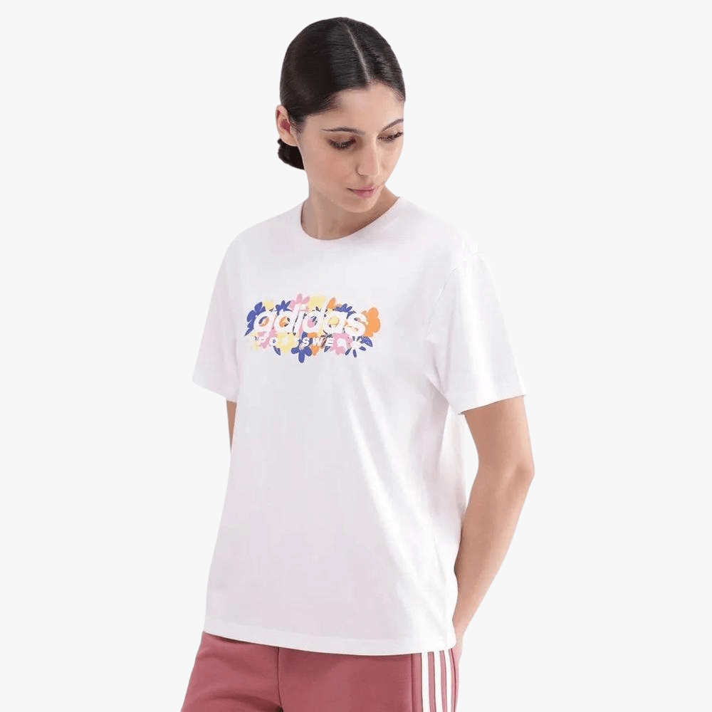 Adidas Womens Soft Short Sleeve Tee White | Adidas