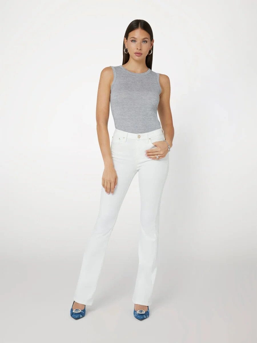 Guess Womens Michela Top Embellish Grey