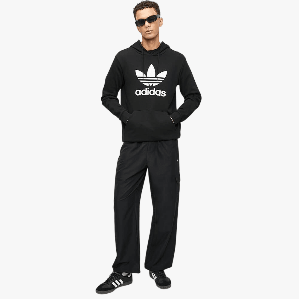 Adidas Mens Tref Hoodie Black | Adidas