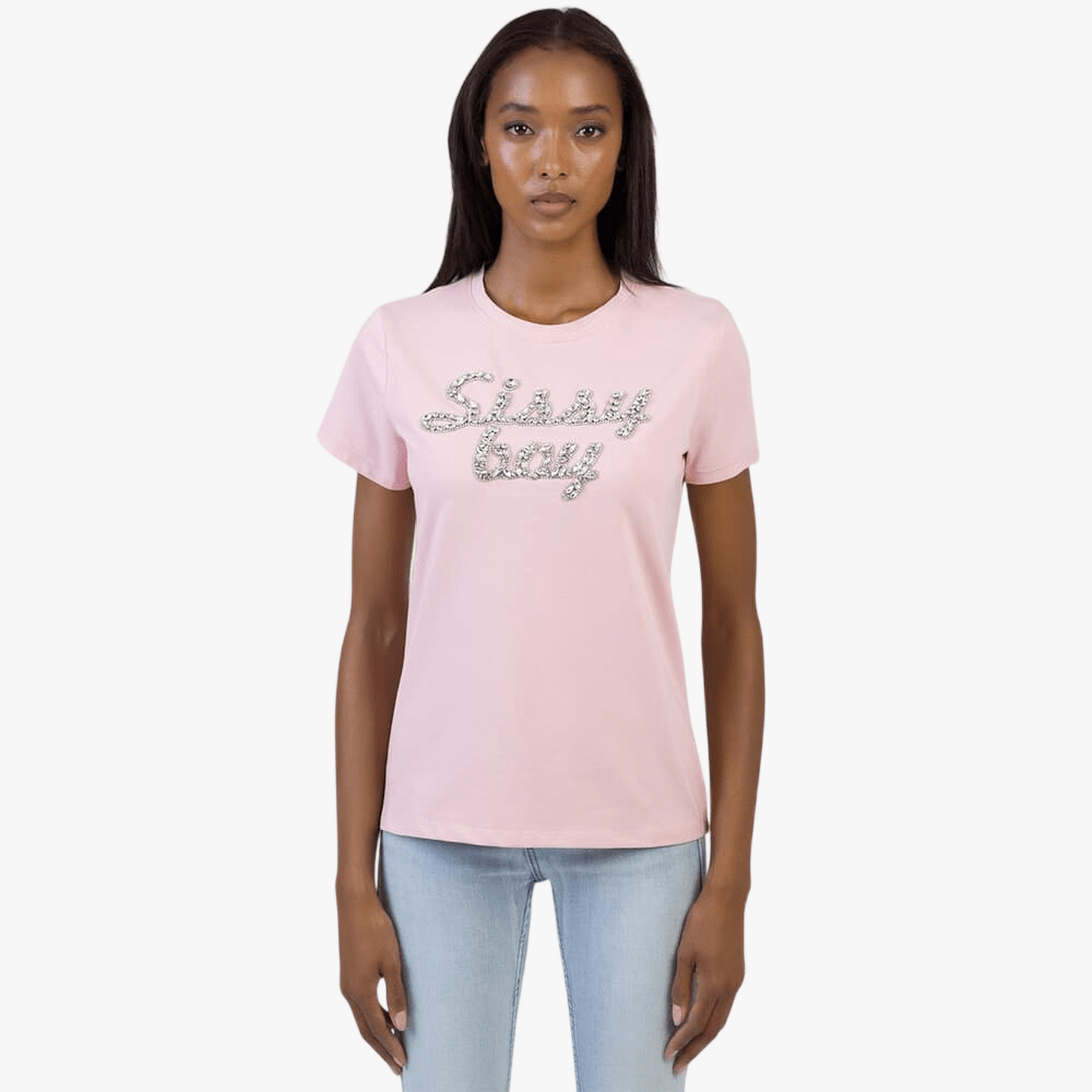 Sissy Boy Glow On Short Sleeve Tee Pale Pink | Sissy Boy