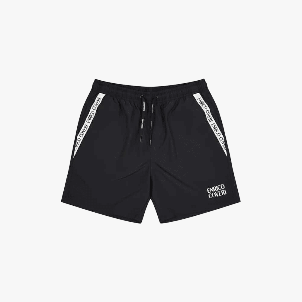 Enrico Coveri Mens Swim Shorts Black | Enrico Coveri