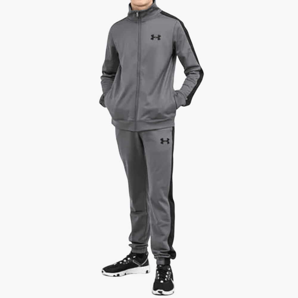 Under Armour Boys Rival Knit Tracksuit Set 012 Pitch Gray | Under Armour