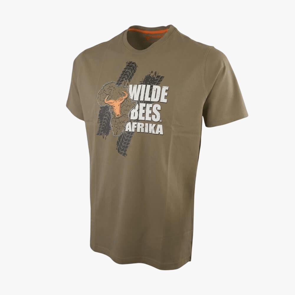 Wildebees Mens Afrika Trek Tee Combat | Wildebees