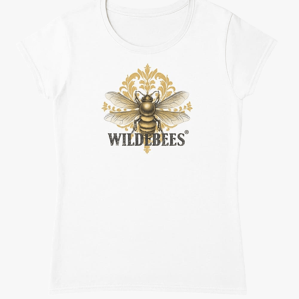 Wildebees Womens Fancy Bee Tee White | Wildebees