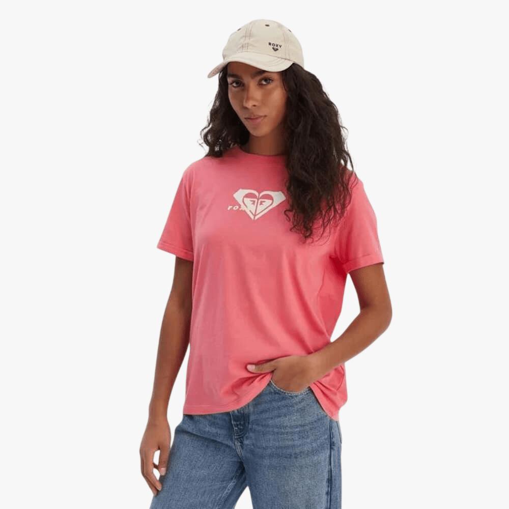 Roxy Womens Ocean Regular Corpo Short Sleeve Tee Honey Suckle | Roxy
