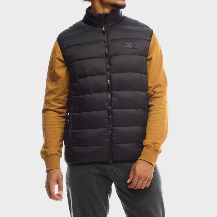Jeep Mens Core Sleeveless Puffer Jacket Black | Jeep