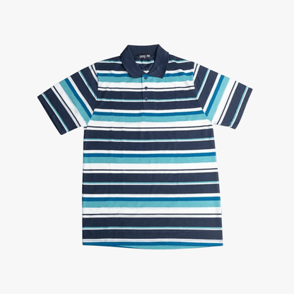 Urban Life Mens Golfer Blue Navy Stripe | Urban