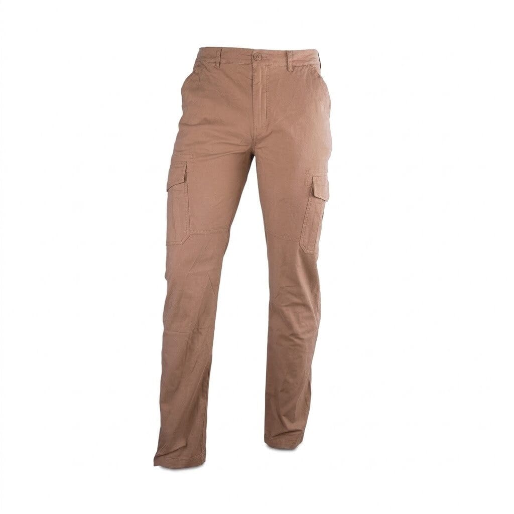 Wildebees Mens Stretch Ripstop Cargo Pants Khaki | Wildebees