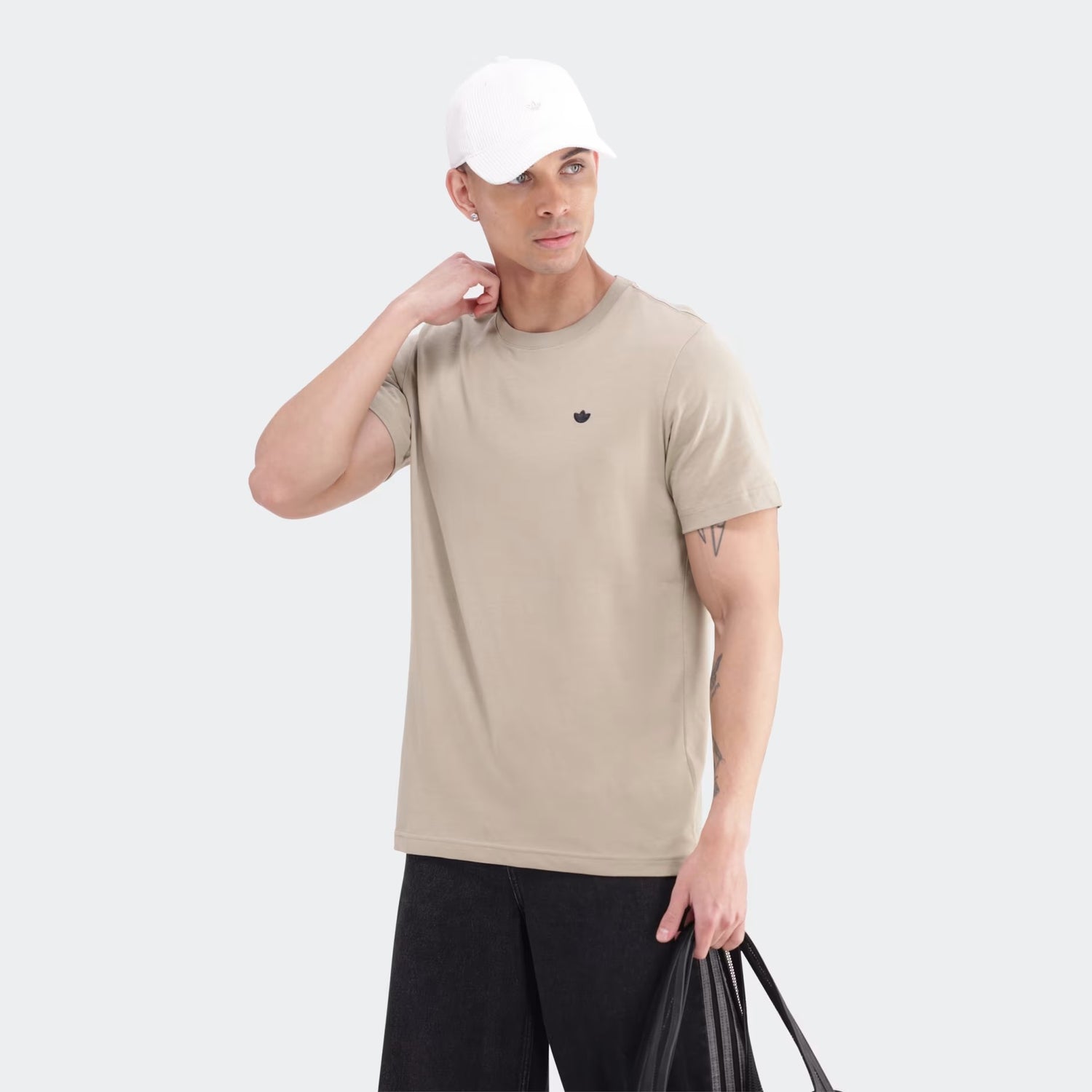 Adidas Mens Ess Tee Khaki
