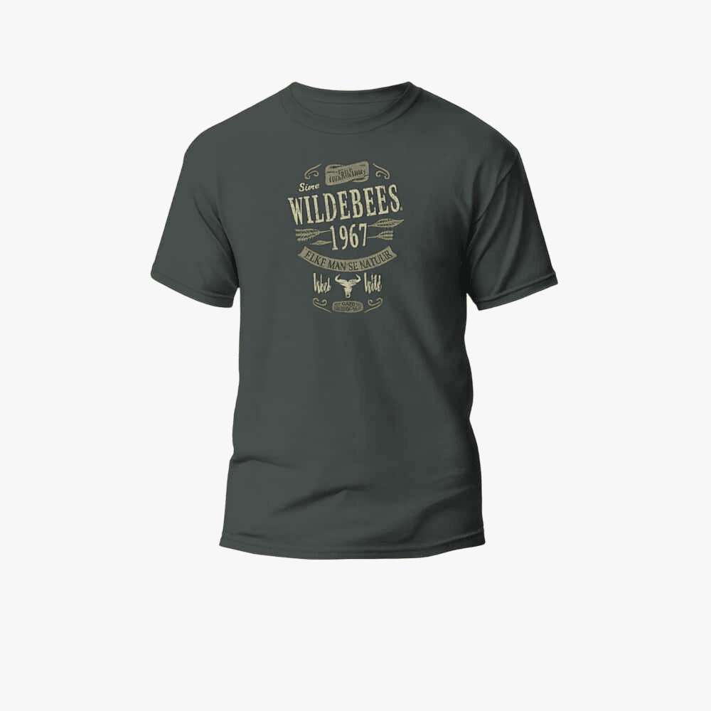 Wildebees Mens Heritage Tee Pewter | Wildebees