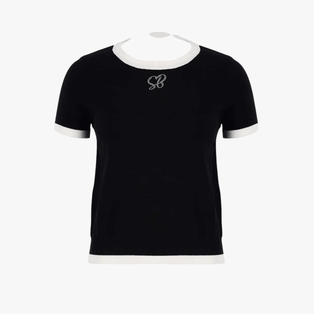 Sissy Boy New Obsession Knit Short Sleeve Top Black | Sissy Boy