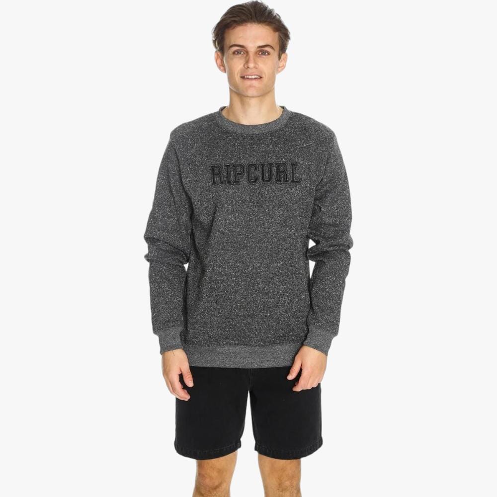 Ripcurl Mens College Cat Crew Sweater Charcoal | Ripcurl