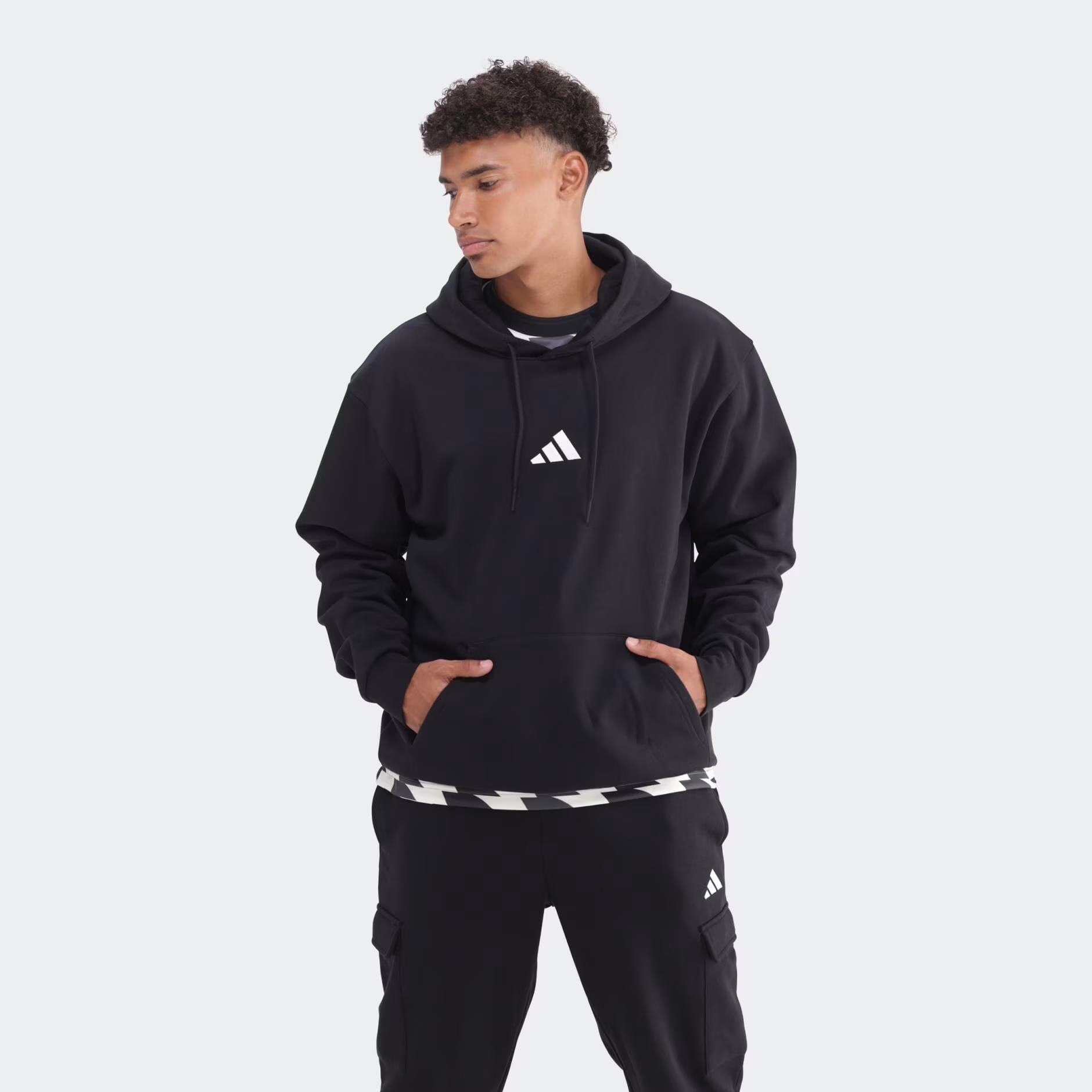 Adidas Womens Feel Cozy Hoodie Light Black | Adidas