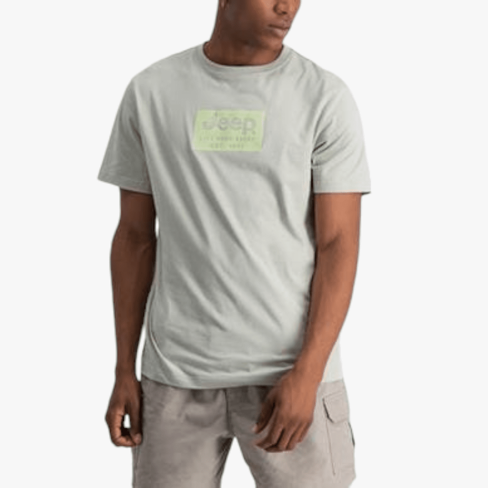 Jeep Mens Logo Icon Short Sleeve Tee Sea Foam | Jeep