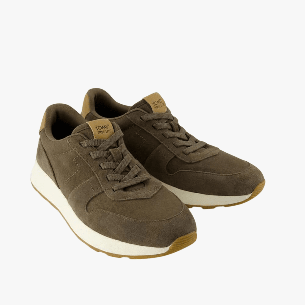 Toms Mens Travel Lite Retro Sneaker Canteen Olive | Toms