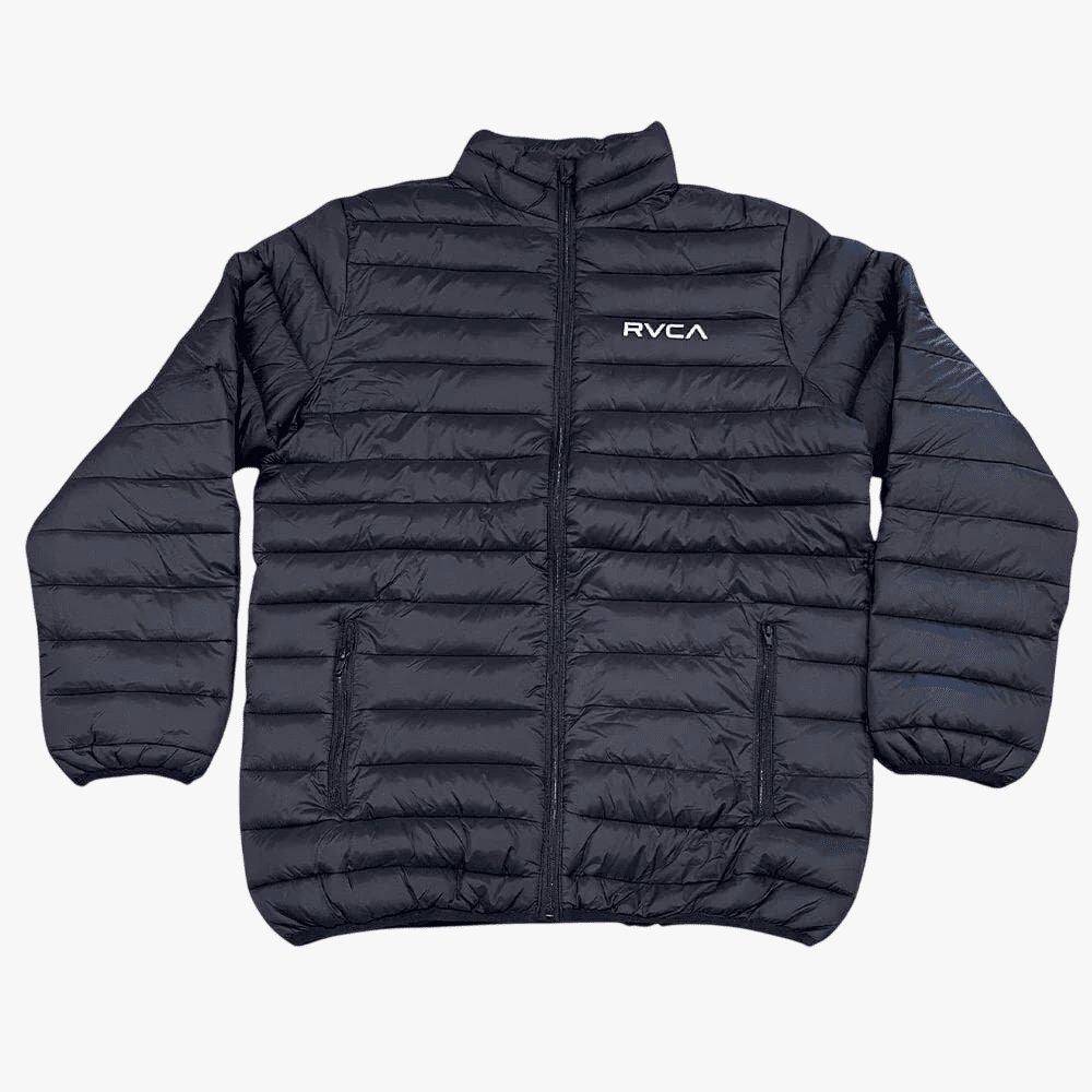 Rvca Va Full Zip Puffer Jacket Black | Rvca
