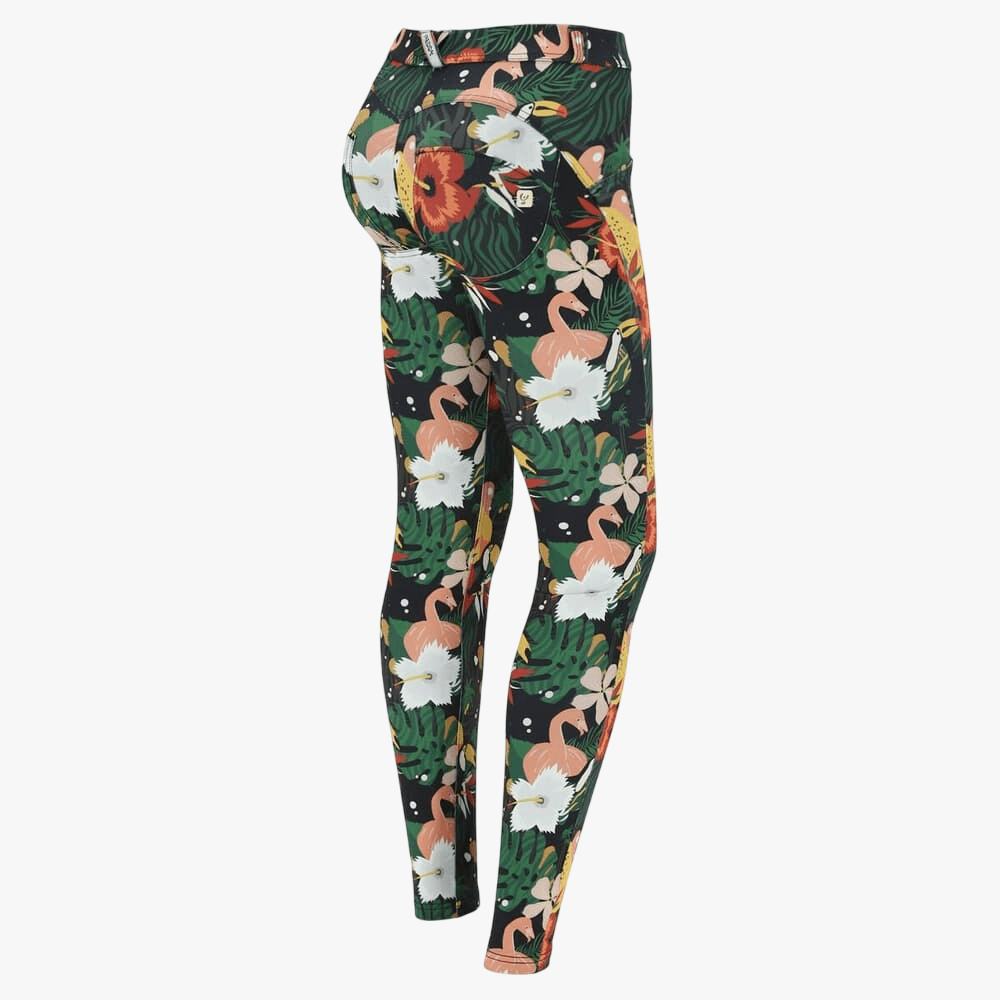 Freddy Wr Up Regular Waist Cotton Trousers With Eco-Friendly Breathable Floral Fabric | Freddy