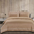 Giorgio Queen Duvet Cover T400 Stone/Cream Cotton Co