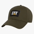 Caterpillar Cat Logo Silicone Patch Cap Olive Night | Caterpillar
