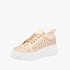 Miss Black Womens Zora 3 Bling Sneaker Nude | Miss Black