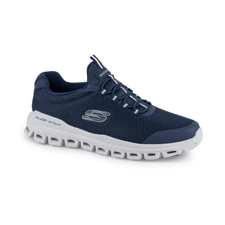 Skechers Mens Glide Step Sneaker Navy | Skechers