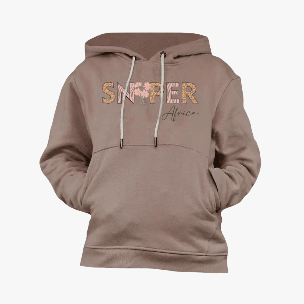 Sniper Girls Flower Hoody Stone | Sniper