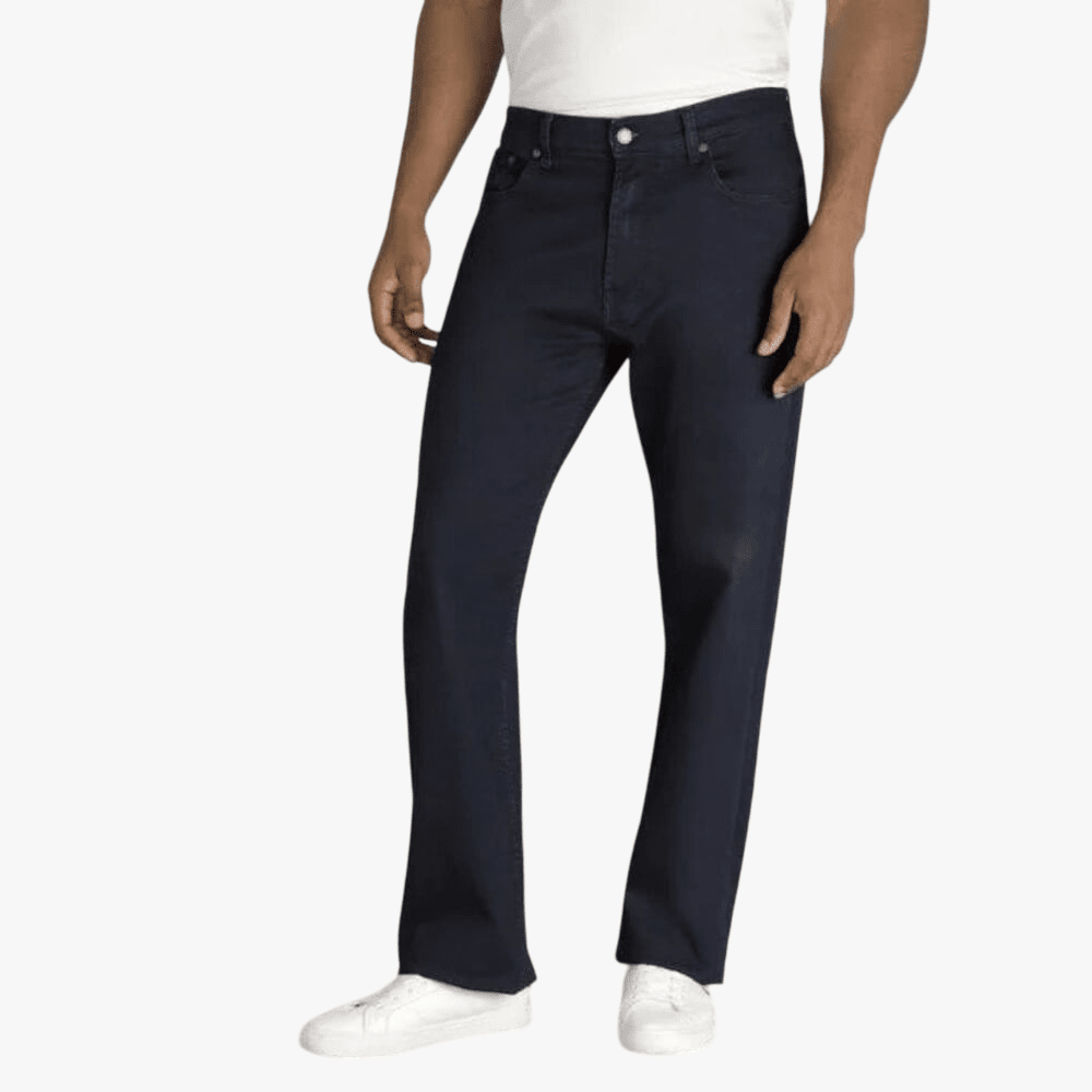 Polo Mens Paul Comfort Fit Relaxed Leg Stretch Denim Blue Black | Polo